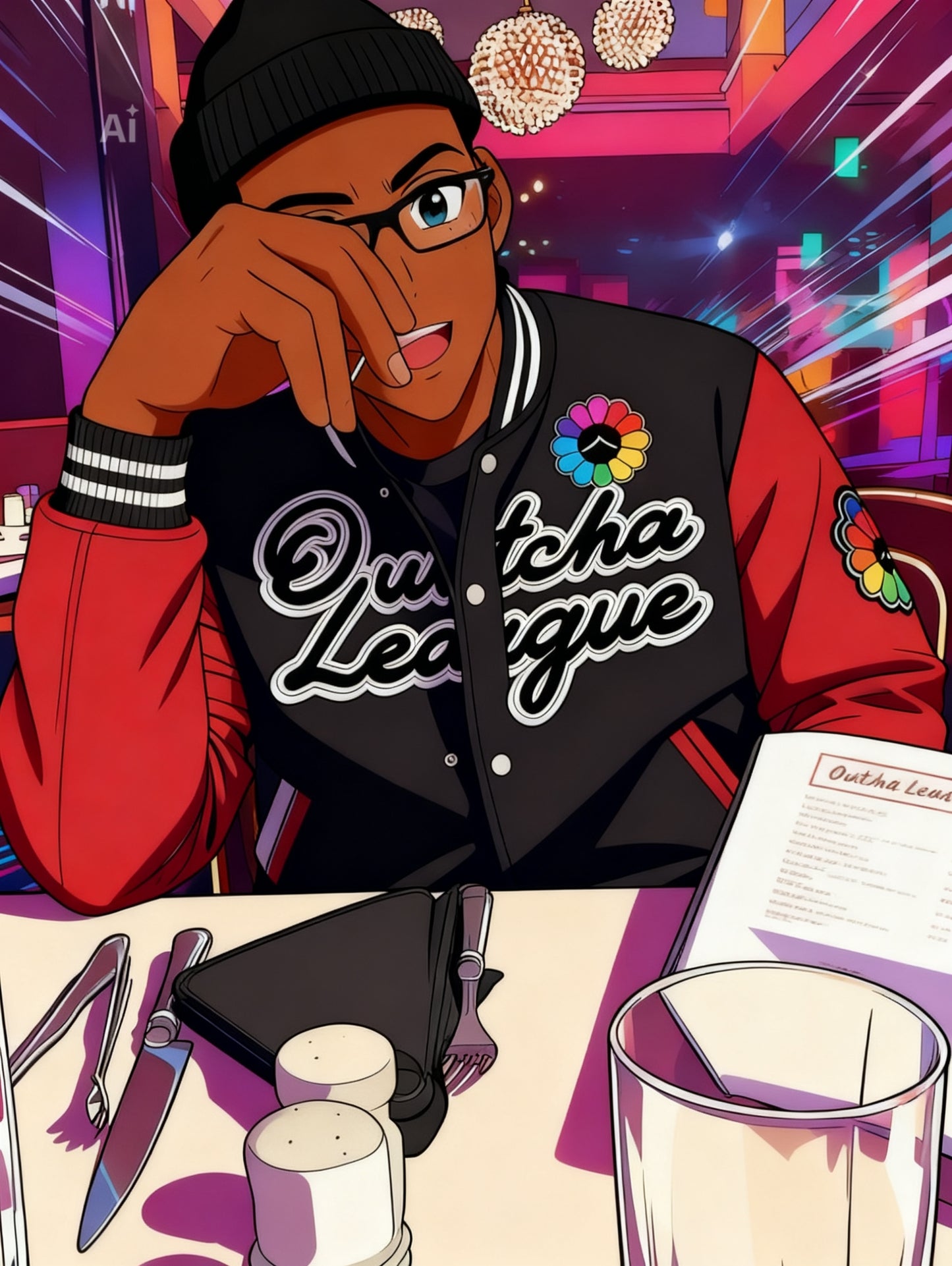 OUTCHA LEAGUE MENS VARSITY JACKET
