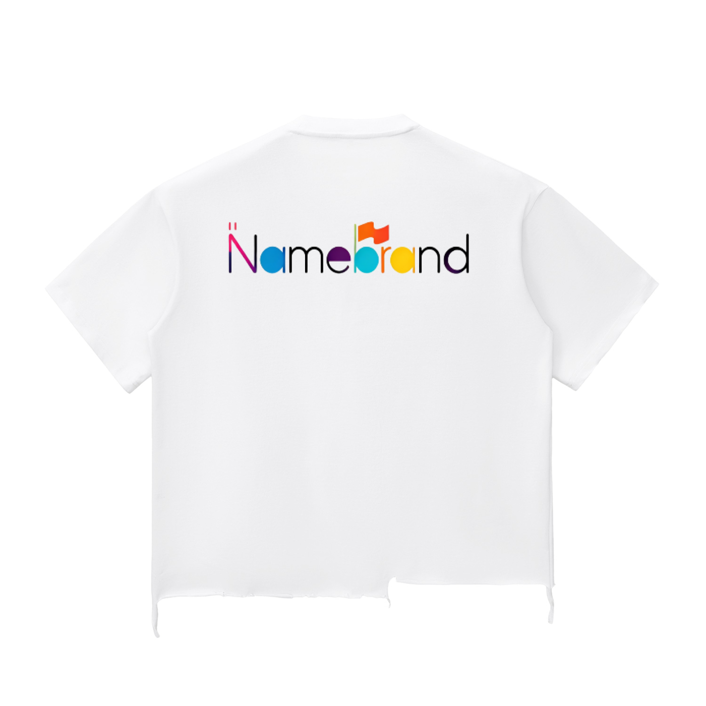 Snow Wash Raw-NAMEBRAND Boxy T-shirt