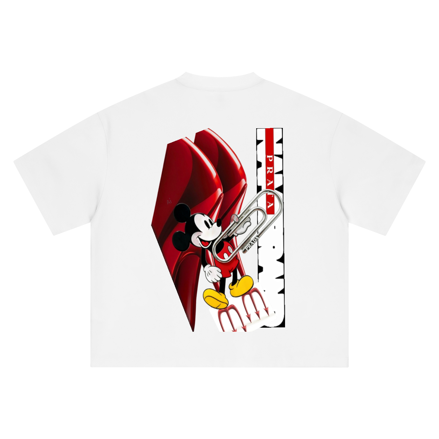 RARE OPERATION PAPERCLIP PRATA TEA-SHIRT