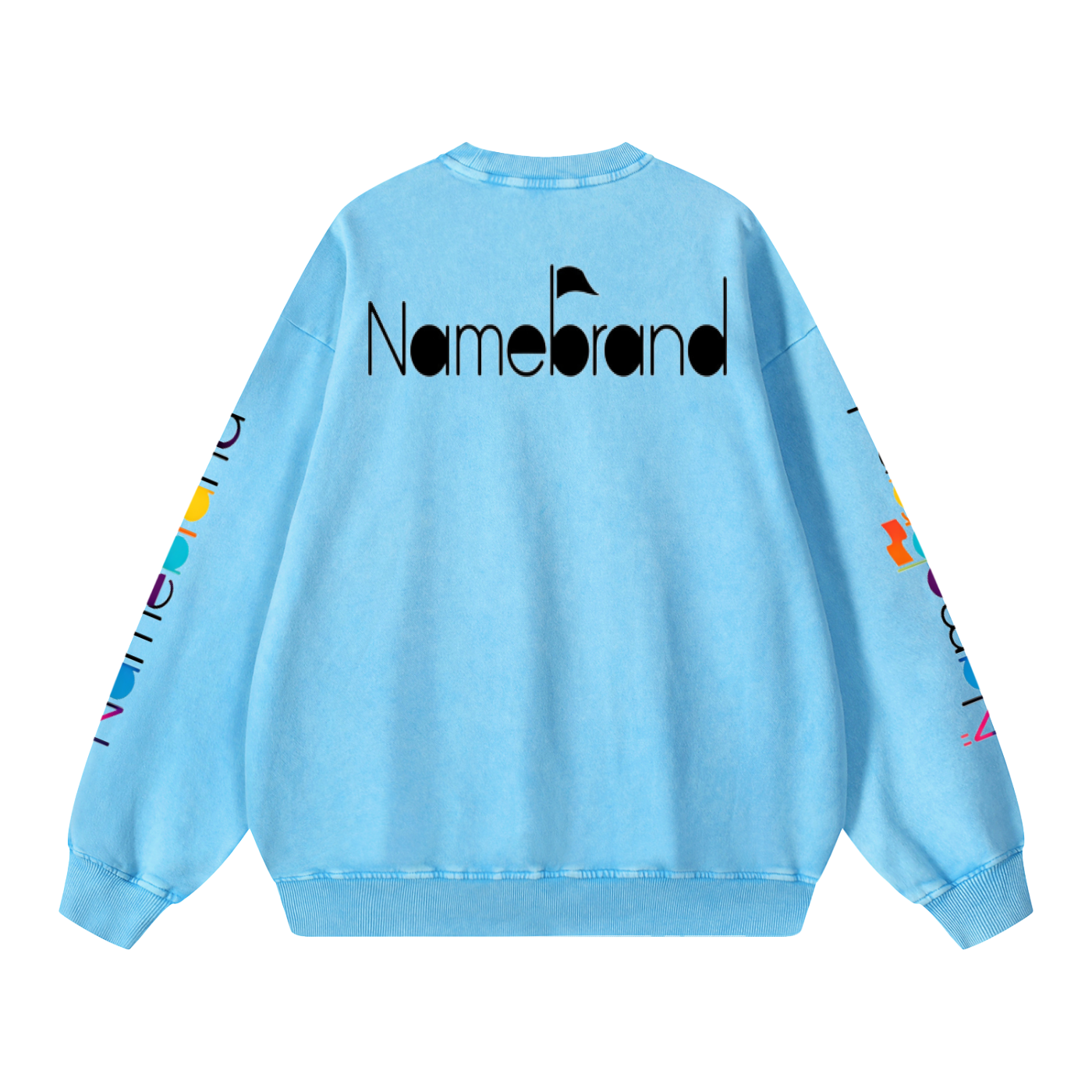 Snow Washed NAMEBRAND Oversized Sweatshirt