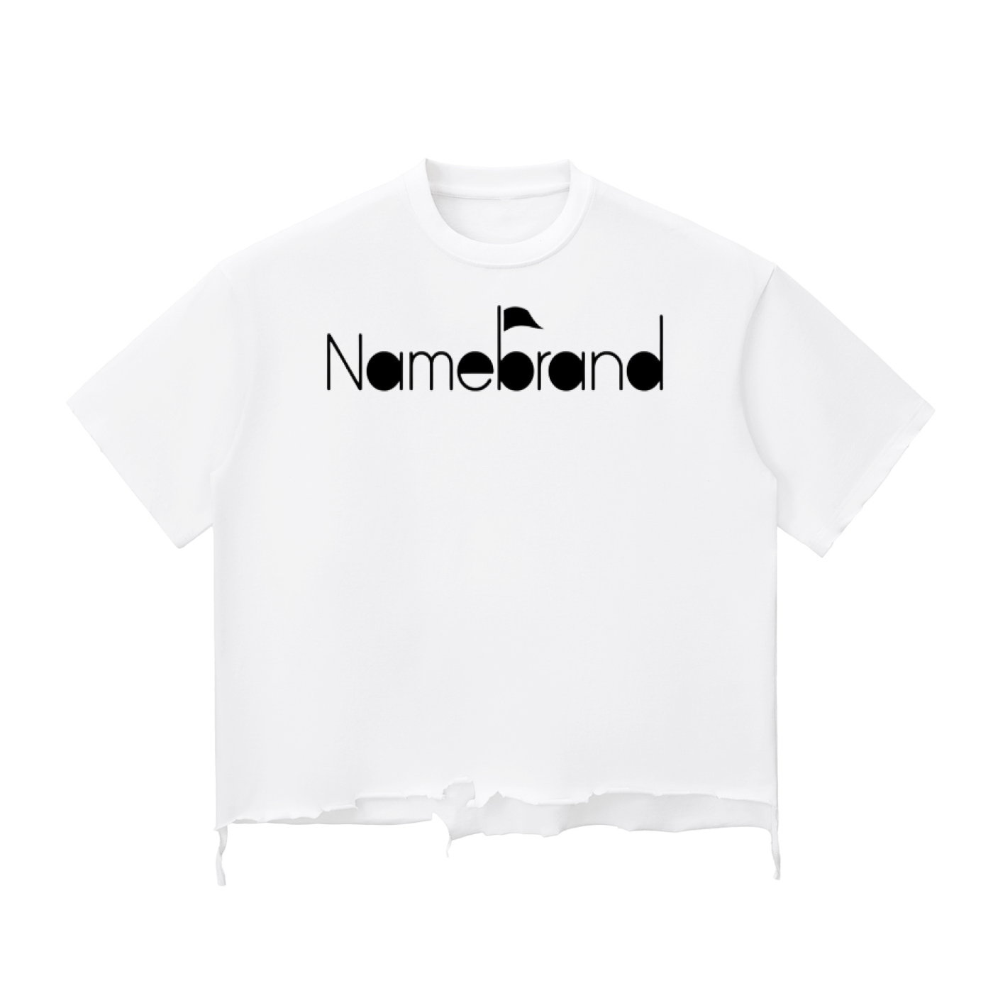 Snow Wash Raw-NAMEBRAND Boxy T-shirt