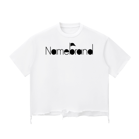 Snow Wash Raw-NAMEBRAND Boxy T-shirt