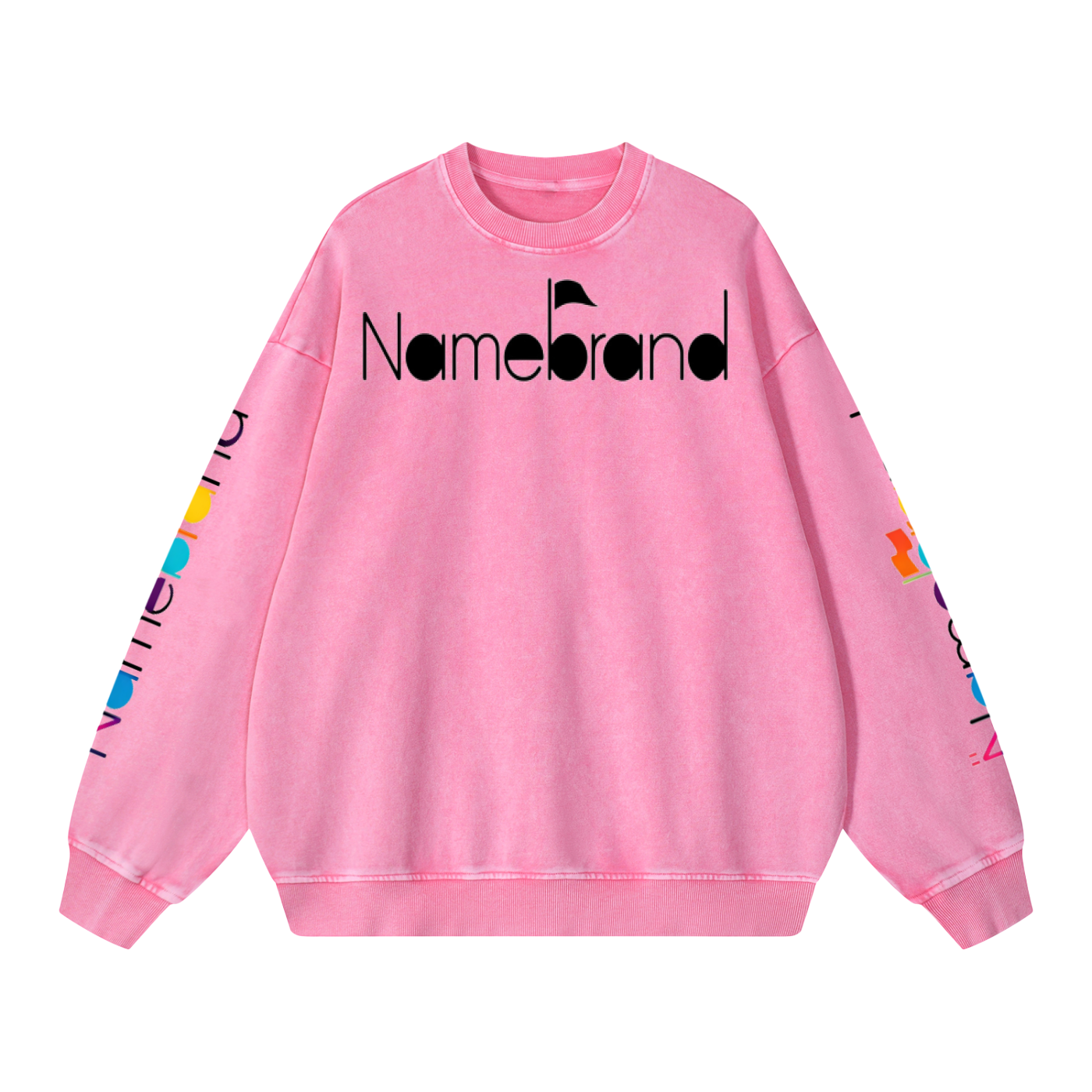 Snow Washed NAMEBRAND Oversized Sweatshirt