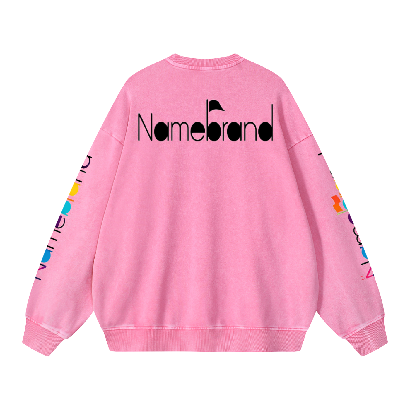Snow Washed NAMEBRAND Oversized Sweatshirt