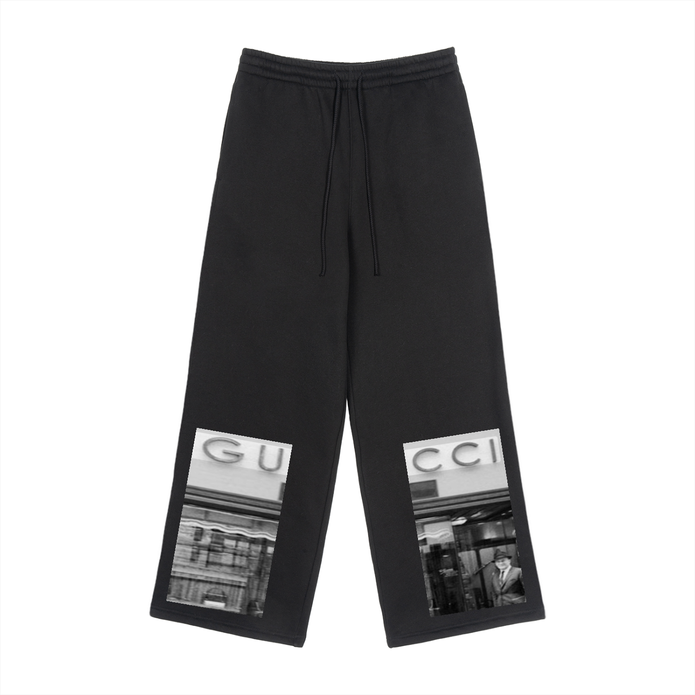 GUCCIO Fleece Straight-Leg Sweatpants