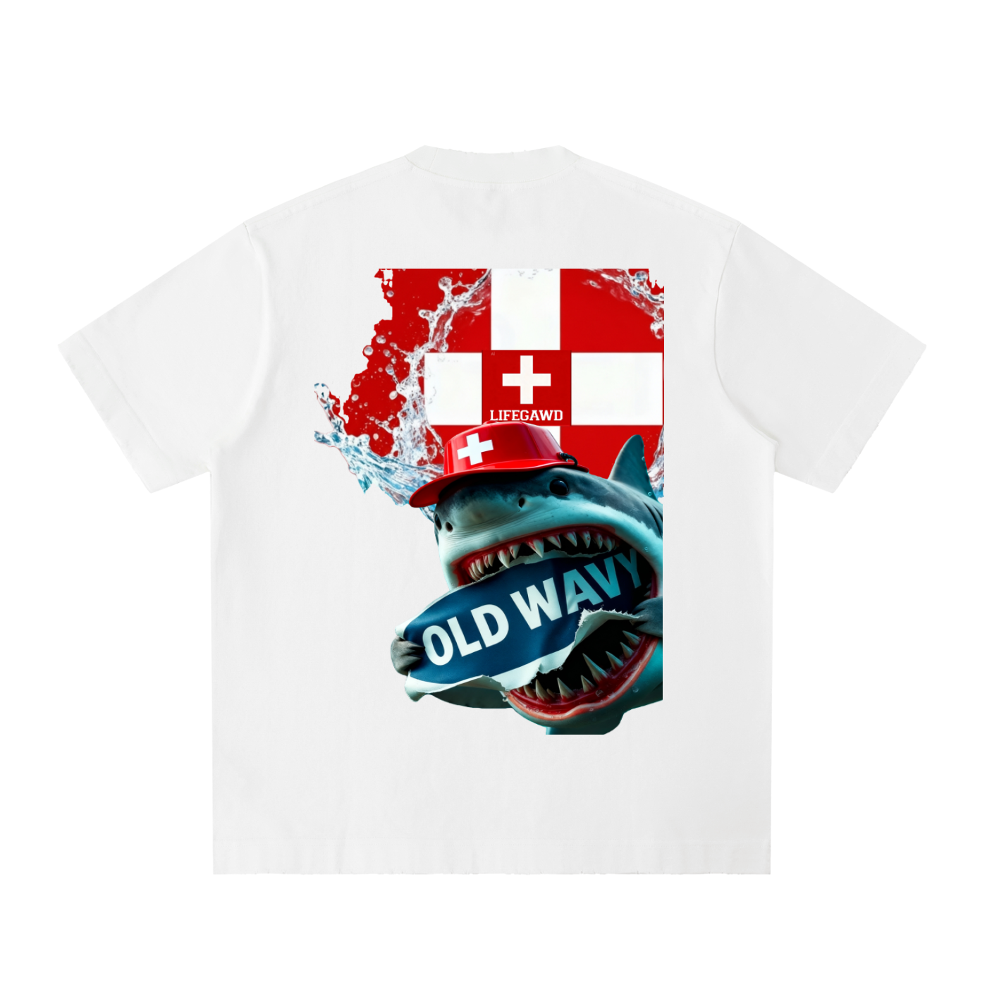 OLD WAVVY "GREAT WHITE-T