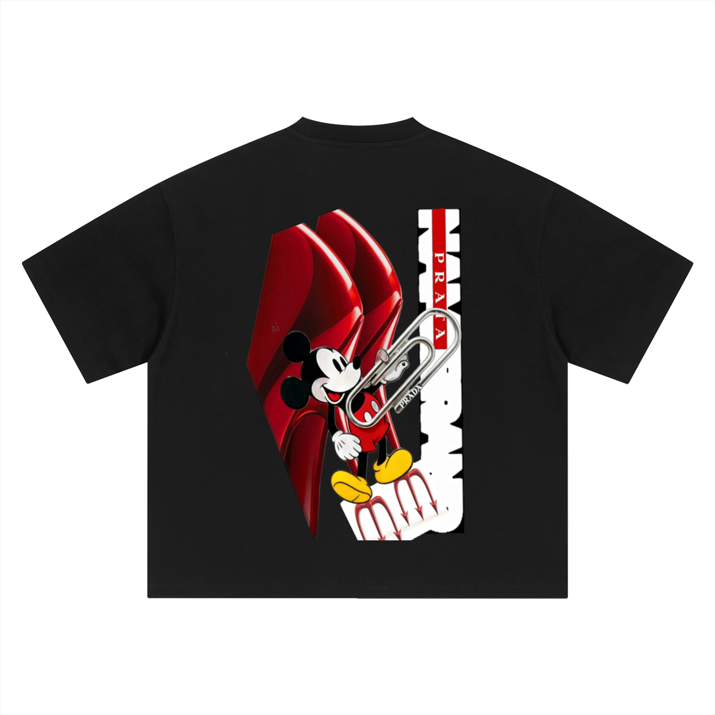 RARE OPERATION PAPERCLIP PRATA TEA-SHIRT
