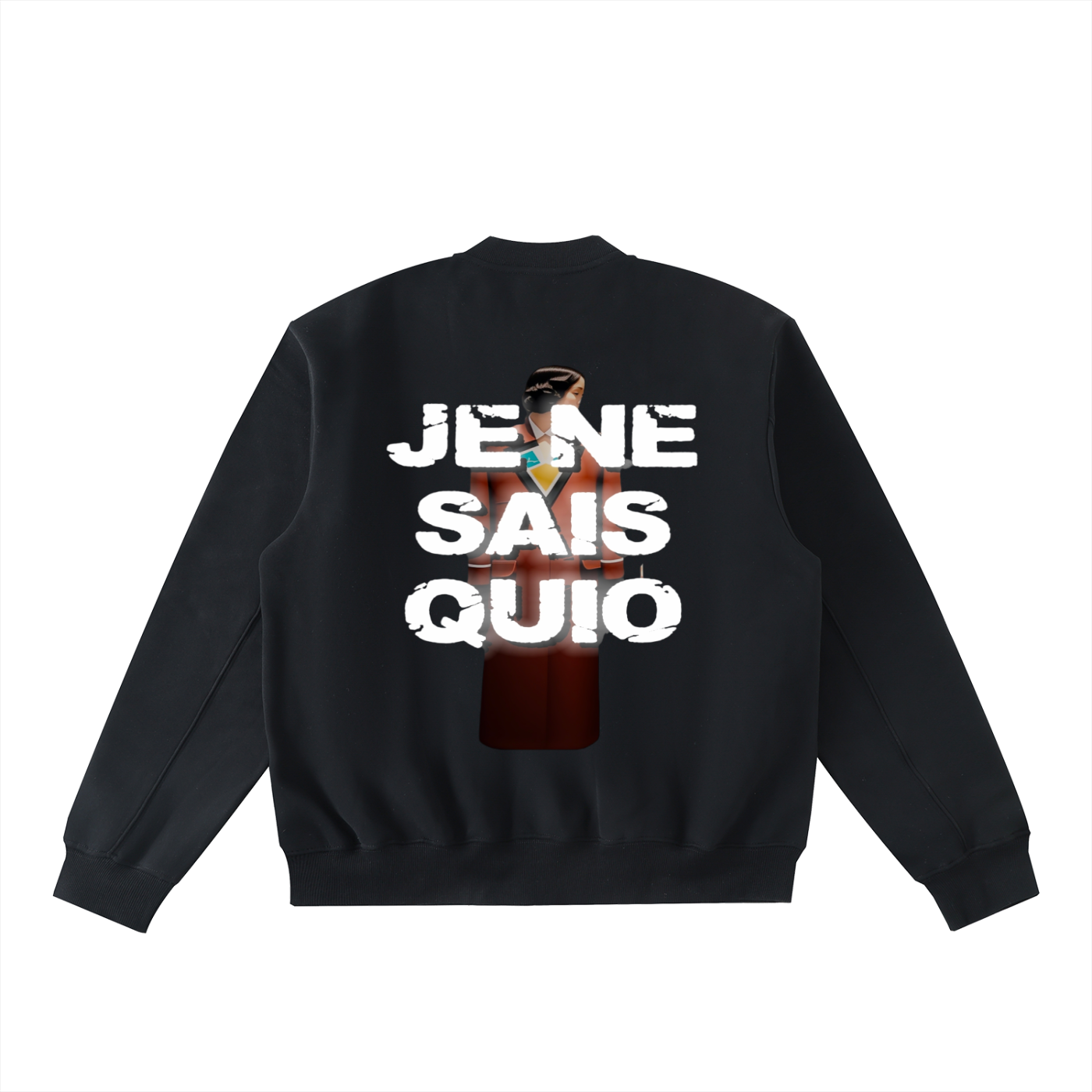 JE NE SAIS QUIO ZIP Varsity Jacket